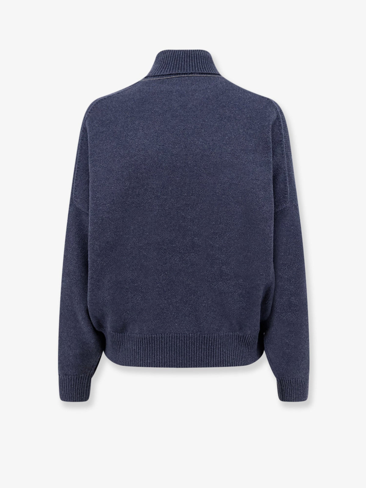 Brunello Cucinelli Cashmere turtleneck with Monili detail on the back - Blufreddo