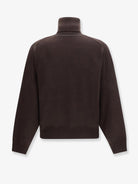 Brunello Cucinelli Cashmere turtleneck with Monili detail on the back - Caffè