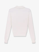 Brunello Cucinelli Cotton polo shirt with embroidered logo on the front - Platino