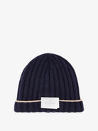 Brunello Cucinelli Beanie cashmere hat - Navycamel