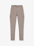 Brunello Cucinelli Dyed cotton trousers - Granito