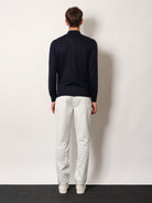 Brunello Cucinelli Cashmere and cotton polo shirt - Navygrigioscuro