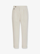 Brunello Cucinelli Corduroy trousers - English White