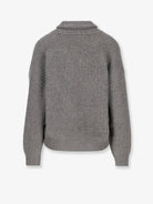 Brunello Cucinelli Cashmere and silk cardigan with sequins - Grigio Scuro