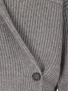 Brunello Cucinelli Cashmere and silk cardigan with sequins - Grigio Scuro