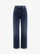 Brunello Cucinelli The Wide Barrel -Full Lenght Jeans - Essential Dark Blue Denim