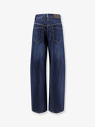 Brunello Cucinelli The Wide Barrel -Full Lenght Jeans - Essential Dark Blue Denim