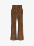 Brunello Cucinelli Corduroy trousers with Monili detail - Dattero