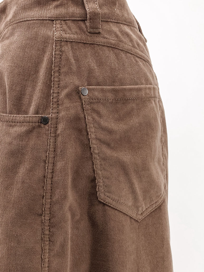 Brunello Cucinelli Maxi corduroy trousers - Chocolate