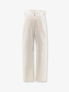 Brunello Cucinelli Baggy Wrinkled wool and cotton trousers - Panama