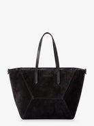 Brunello Cucinelli BC Duo suede shoulder bag with engraved logo - Pepe