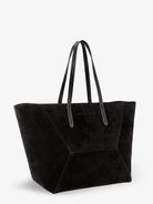 Brunello Cucinelli BC Duo suede shoulder bag with engraved logo - Pepe