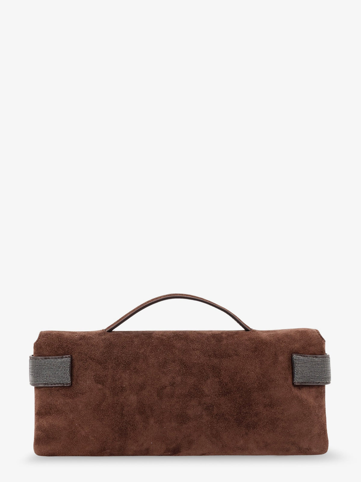 Brunello Cucinelli Essence suede handbag - Espresso