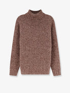 Brunello Cucinelli Cashmere and silk blend turtleneck - Castagna