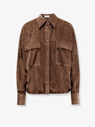 Brunello Cucinelli Corduroy shirt - Sigaro