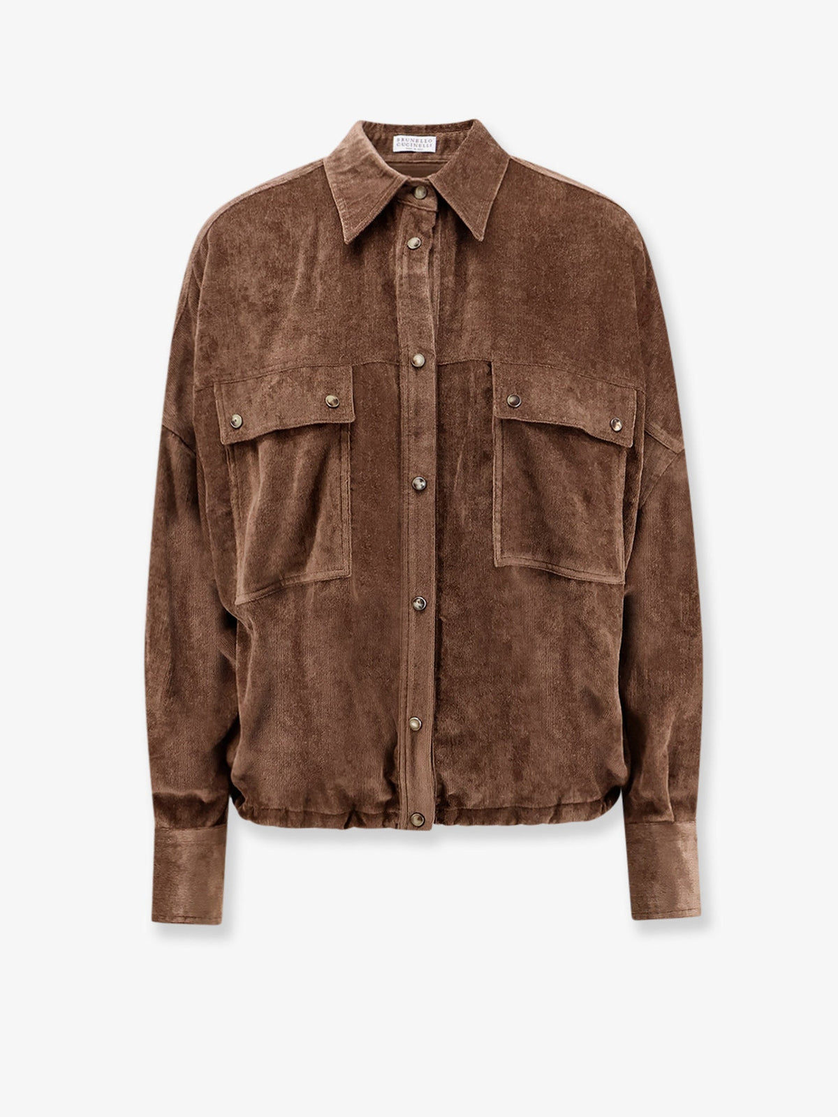 Brunello Cucinelli Corduroy shirt - Sigaro