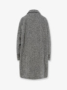Brunello Cucinelli Virgin wool and alpaca overcoat - Panama Black