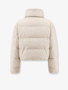 Brunello Cucinelli Down jacket with shearling collar - Sabbia