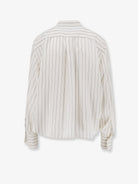 Brunello Cucinelli Striped silk shirt - White Black