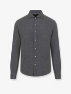 Brunello Cucinelli Silk and cotton blend shirt - Grigioscuro