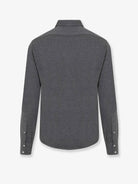 Brunello Cucinelli Silk and cotton blend shirt - Grigioscuro