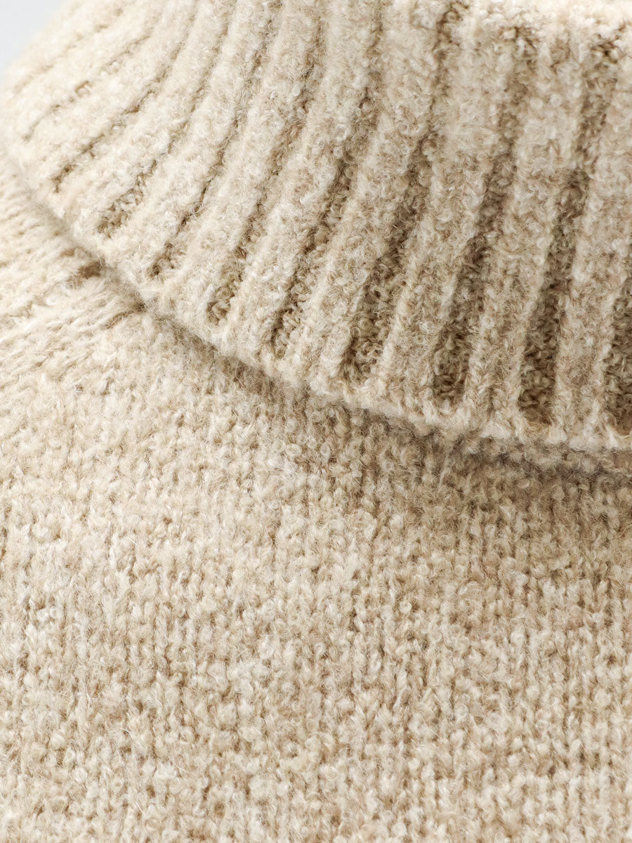Brunello Cucinelli Wool, silk and cashmere blend turtleneck - Sabbia