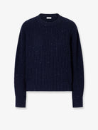 Brunello Cucinelli Mohair blend sweater with sequins - Blu Freddo