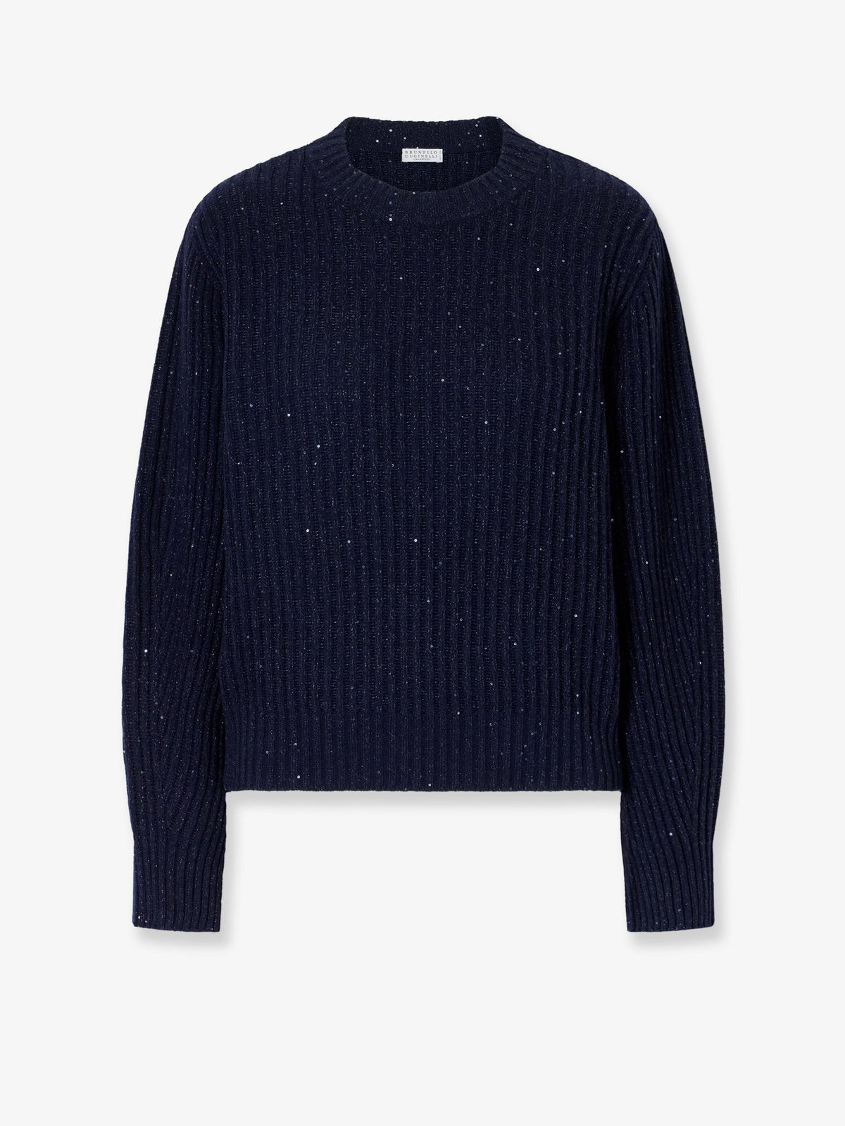 Brunello Cucinelli Mohair blend sweater with sequins - Blu Freddo