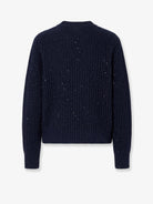 Brunello Cucinelli Mohair blend sweater with sequins - Blu Freddo