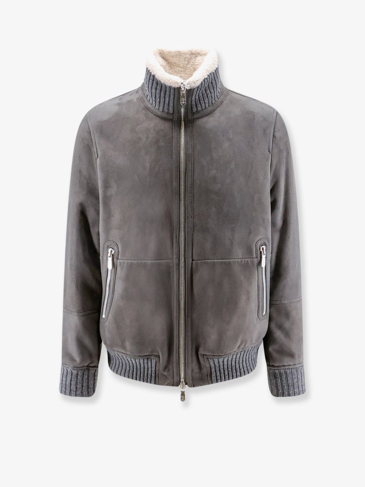 Brunello Cucinelli Shearling Jacket - Acciaiopeloecru'