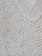 Brunello Cucinelli Mohair blend sweater with Dazzling pattern - Ghiaia