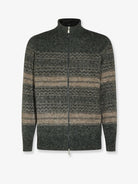 Brunello Cucinelli Alpaca, cashmere, and wool blend cardigan - Carbone