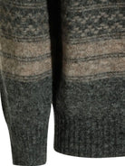 Brunello Cucinelli Alpaca, cashmere, and wool blend cardigan - Carbone