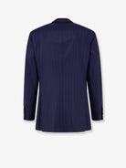Brunello Cucinelli Virgin wool suit with pinstripe pattern - Navyrosso
