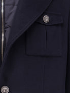 Brunello Cucinelli Virgin wool jacket with internal padded vest - Navy