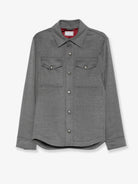 Brunello Cucinelli Outerwear lightweight virgin wool cloth shirt - Grigio