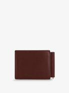 Brunello Cucinelli Leather wallet with engraved logo - Bruciato
