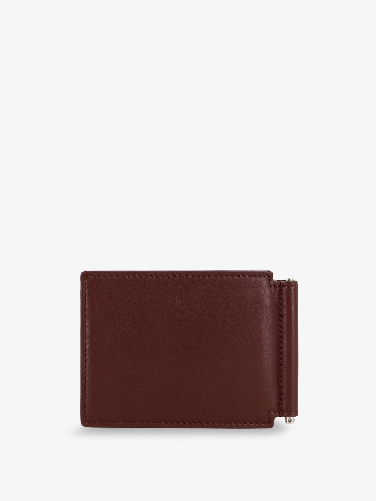 Brunello Cucinelli Leather wallet with engraved logo - Bruciato