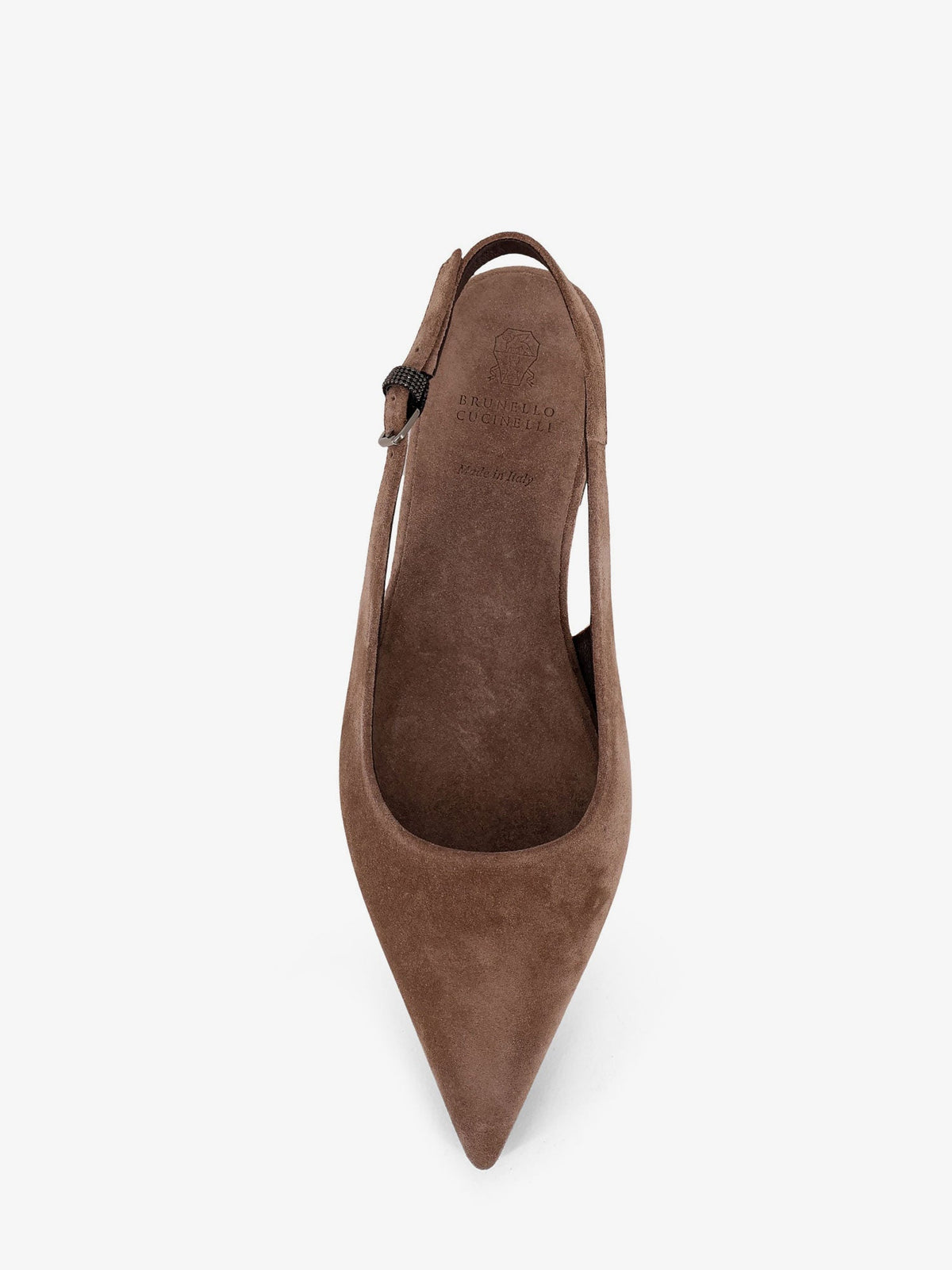 Brunello Cucinelli Suede ballerinas with side Monili detail - Shore