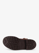 Brunello Cucinelli Suede boots with virgin wool knit insert and Precious Detail - Espresso