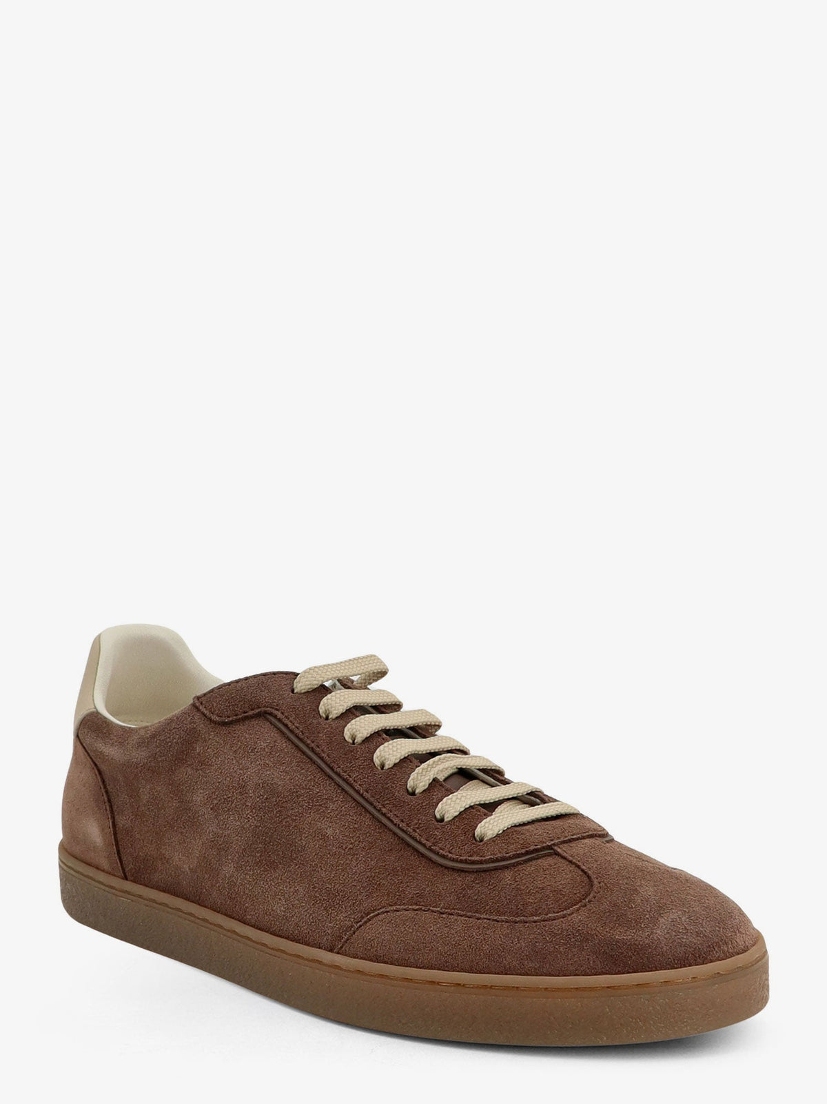 Brunello Cucinelli Suede and leather sneakers - Fangoavorio