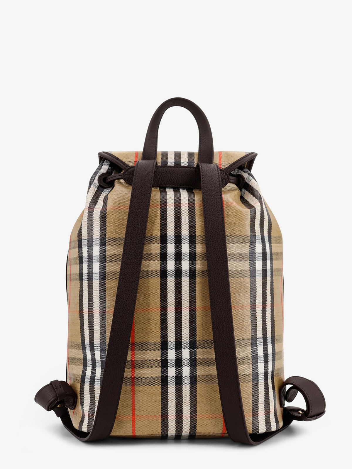 Burberry Highlands coated canvas backpack with front logo - Sand