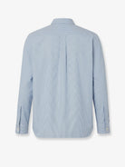 Burberry Striped cotton shirt - Sunbleached Blue