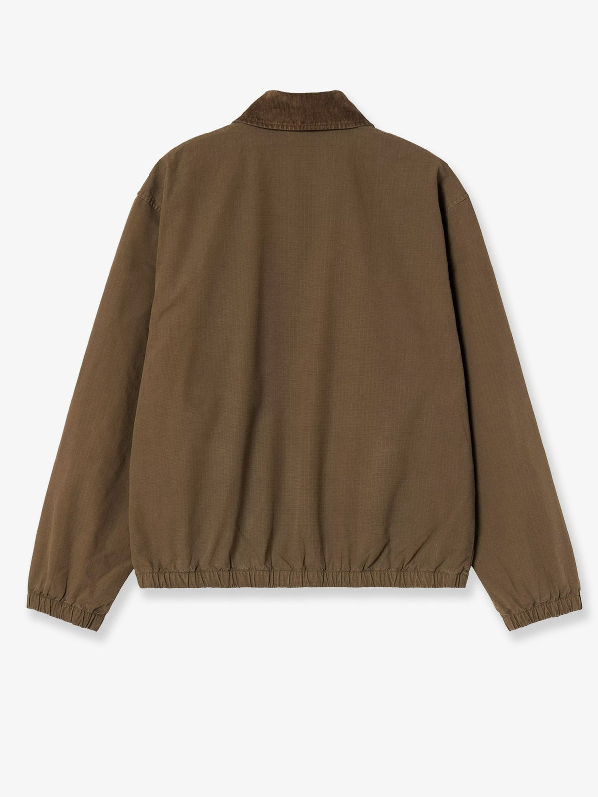 Carhartt WIP Madison Ripstop cotton jacket with embroidered logo on the front - Darkbeechblack