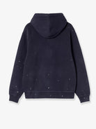 Carhartt WIP Hooded Painter cotton sweatshirt with embroidered logo on the front - Darknavy