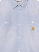 Carhartt WIP Painter cotton shirt with used effect - Blue