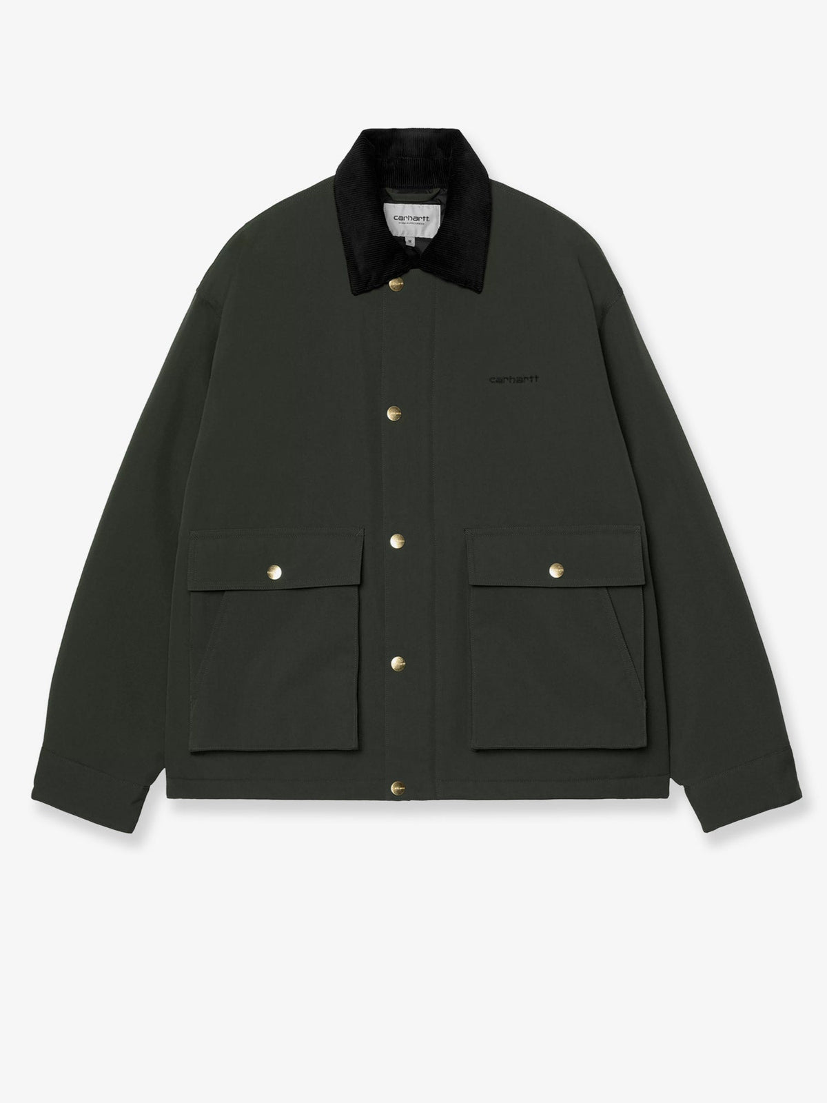 Carhartt WIP Quentin nylon jacket with embroidered logo on the front - Ravenblack