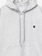 Carhartt WIP Mack Jacket melange cotton hoodie - Ashheaterblack