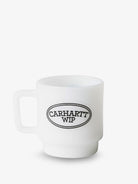 Carhartt WIP Hugging Cats Glass Mug - White