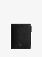 Celine Compact wallet with Triomphe charm - Black